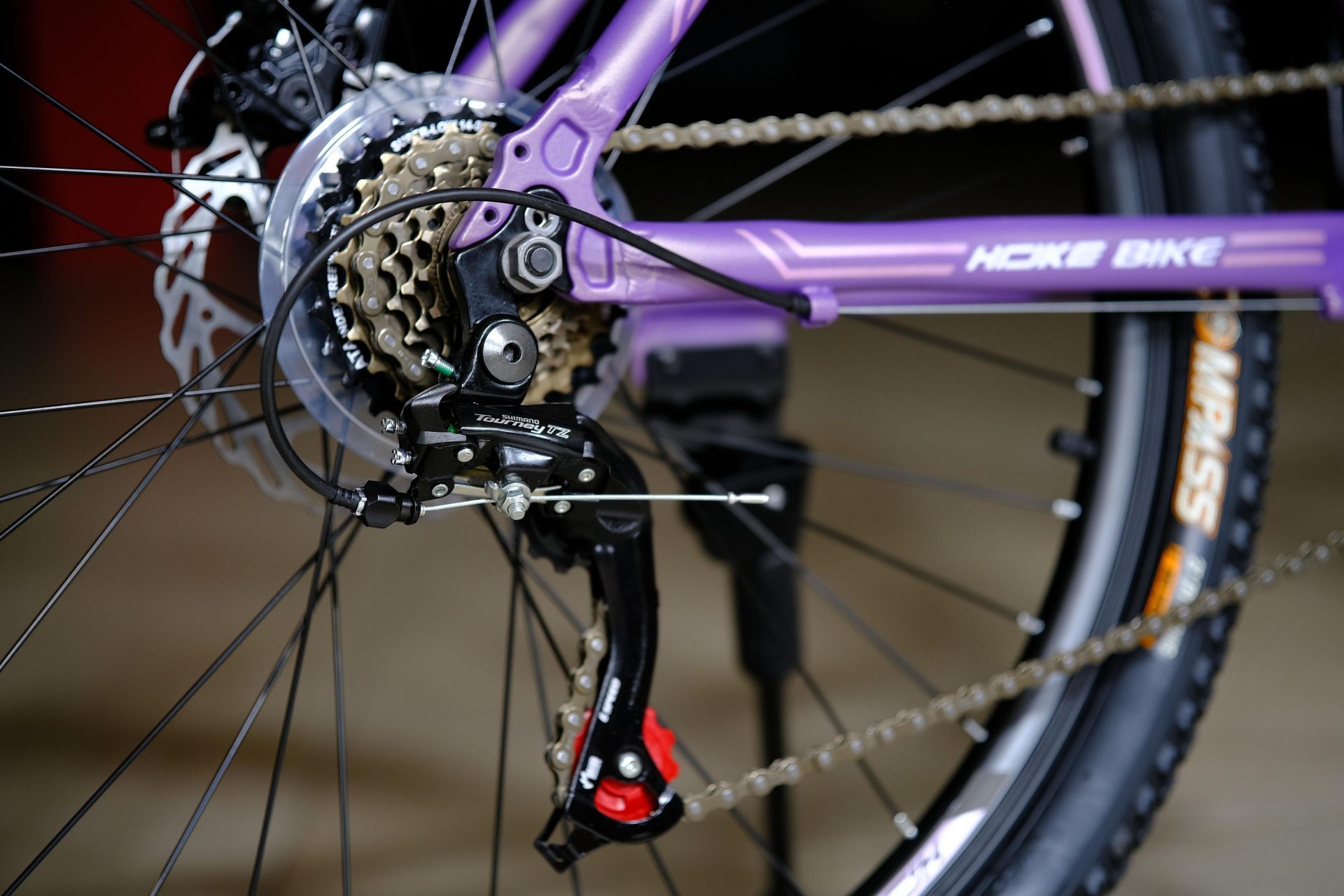Задний переключатель Shimano Tourney TZ-500 HOKE Jade 70 Comfort матовый фиолетовый